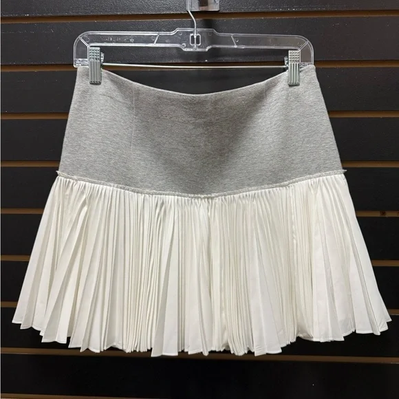 Derek Lam 10 Crosby Intermix Gray Pleated Skirt Size 6 - Picture 1 of 4